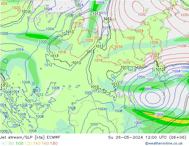 Courant-jet ECMWF dim 26.05.2024 12 UTC