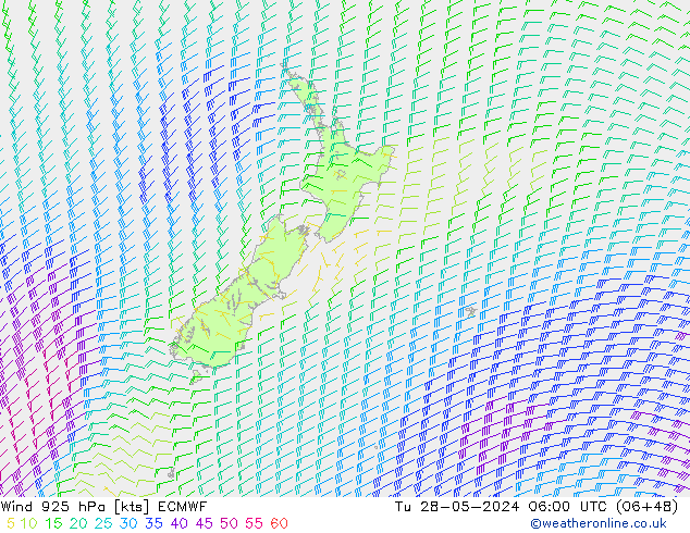 Wind 925 hPa ECMWF Tu 28.05.2024 06 UTC