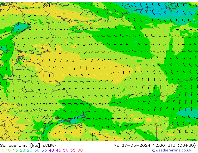  10 m ECMWF  27.05.2024 12 UTC