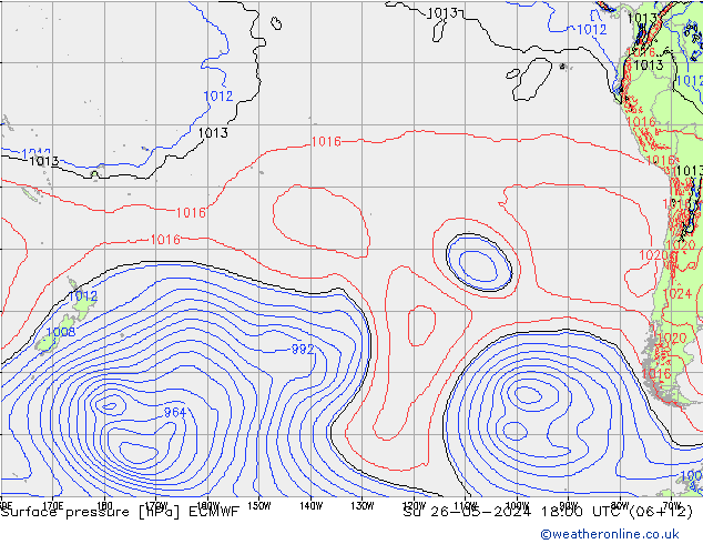 ciśnienie ECMWF nie. 26.05.2024 18 UTC