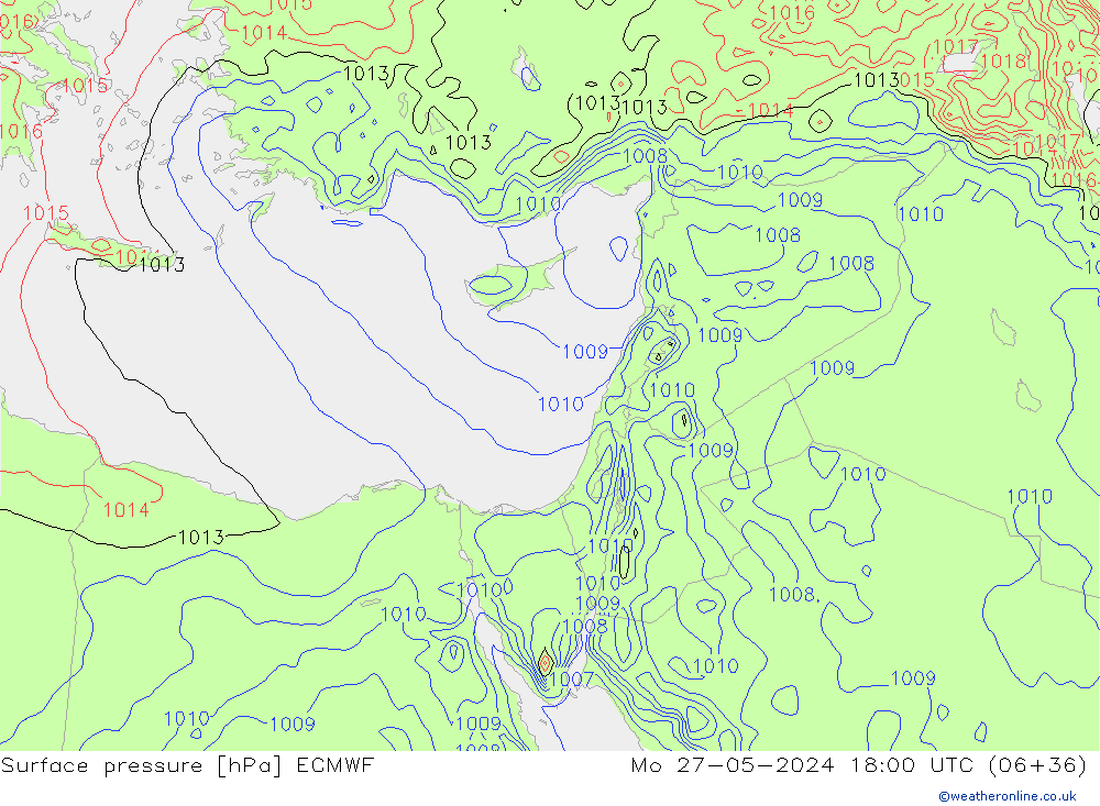 Yer basıncı ECMWF Pzt 27.05.2024 18 UTC