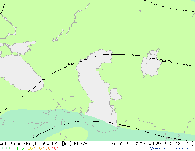 Courant-jet ECMWF ven 31.05.2024 06 UTC