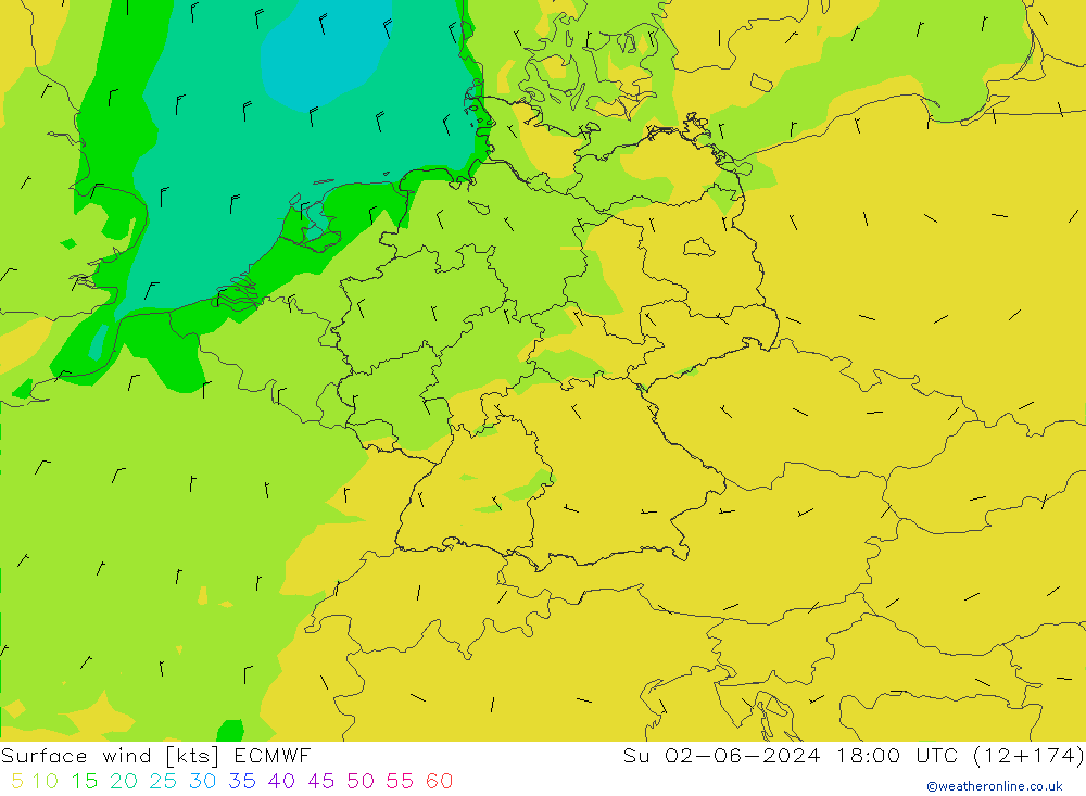 Vento 10 m ECMWF dom 02.06.2024 18 UTC