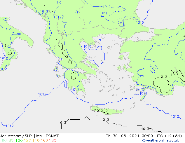 Polarjet/Bodendruck ECMWF Do 30.05.2024 00 UTC