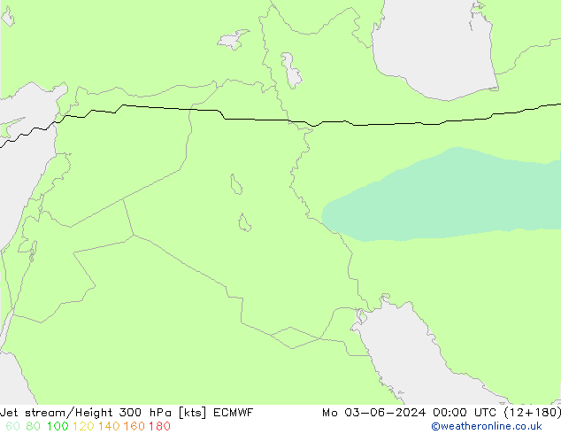 Straalstroom ECMWF ma 03.06.2024 00 UTC