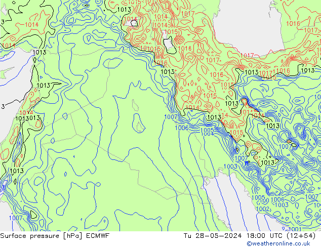 pression de l'air ECMWF mar 28.05.2024 18 UTC