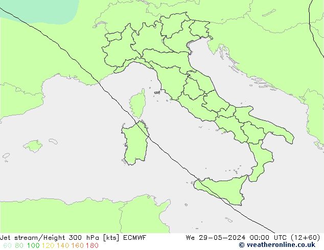 Straalstroom ECMWF wo 29.05.2024 00 UTC