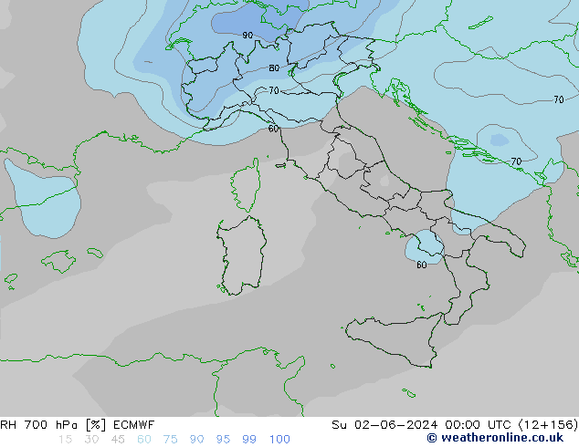 RV 700 hPa ECMWF zo 02.06.2024 00 UTC