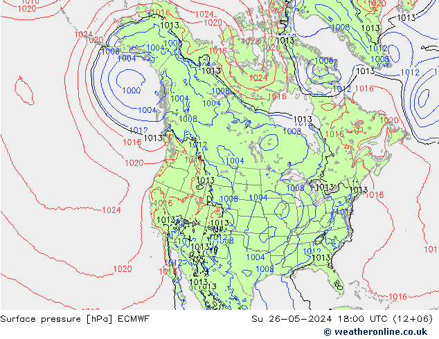 ciśnienie ECMWF nie. 26.05.2024 18 UTC