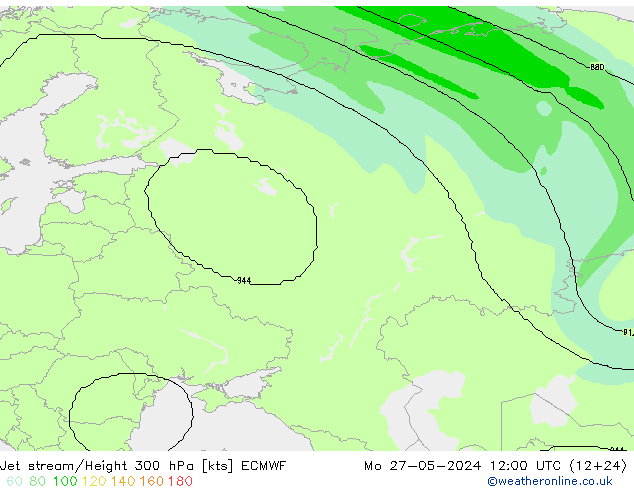 Courant-jet ECMWF lun 27.05.2024 12 UTC