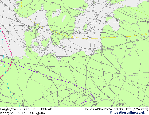 Height/Temp. 925 hPa ECMWF ven 07.06.2024 00 UTC