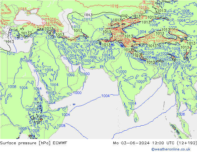 pression de l'air ECMWF lun 03.06.2024 12 UTC