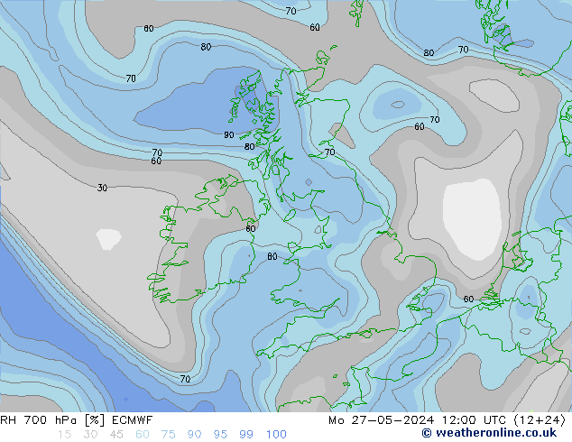 RV 700 hPa ECMWF ma 27.05.2024 12 UTC