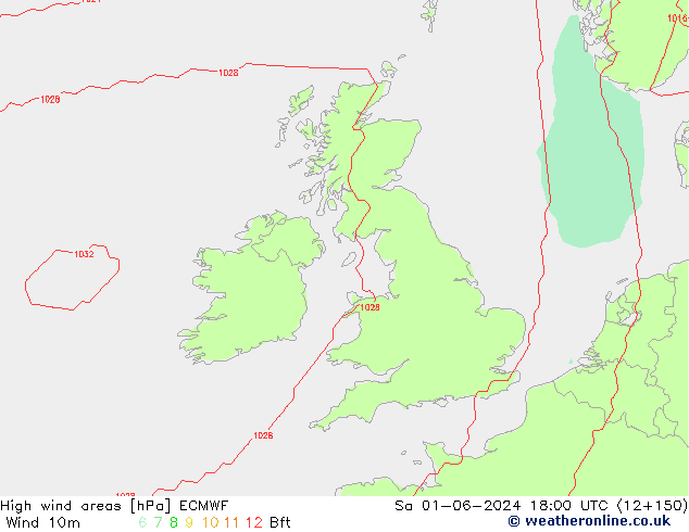 Windvelden ECMWF za 01.06.2024 18 UTC