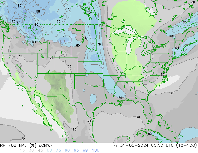 RV 700 hPa ECMWF vr 31.05.2024 00 UTC