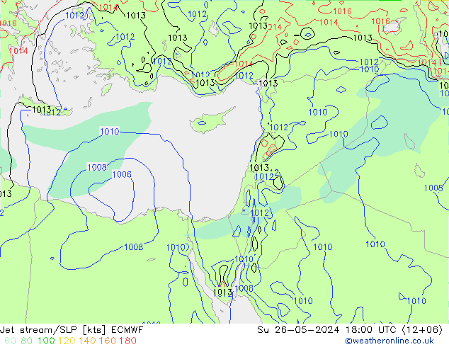 Courant-jet ECMWF dim 26.05.2024 18 UTC