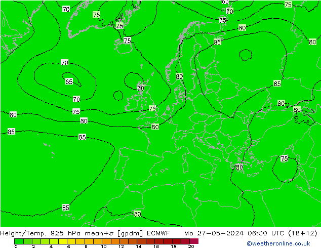 Height/Temp. 925 hPa ECMWF  27.05.2024 06 UTC