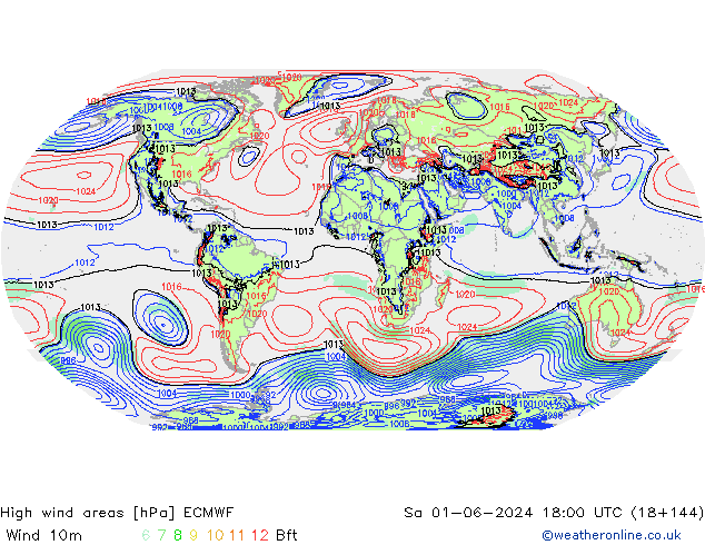 Izotacha ECMWF so. 01.06.2024 18 UTC