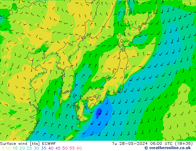  10 m ECMWF  28.05.2024 06 UTC