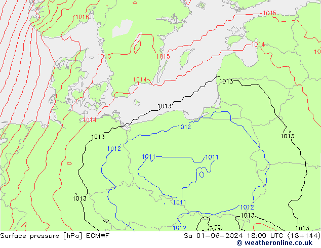 pression de l'air ECMWF sam 01.06.2024 18 UTC