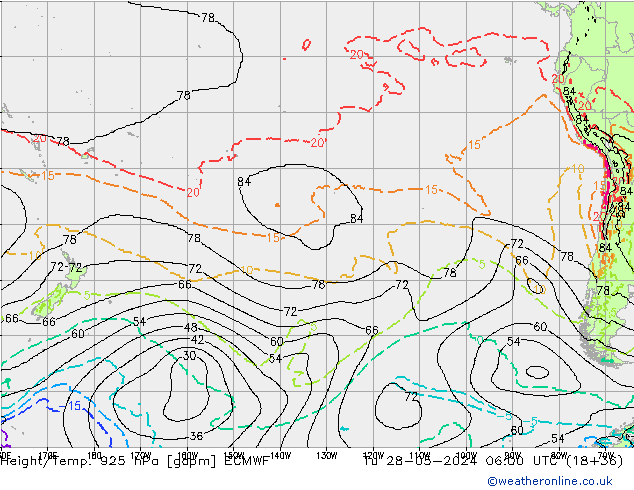 Height/Temp. 925 hPa ECMWF  28.05.2024 06 UTC