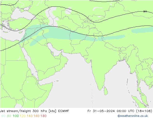 Jet Akımları ECMWF Cu 31.05.2024 06 UTC