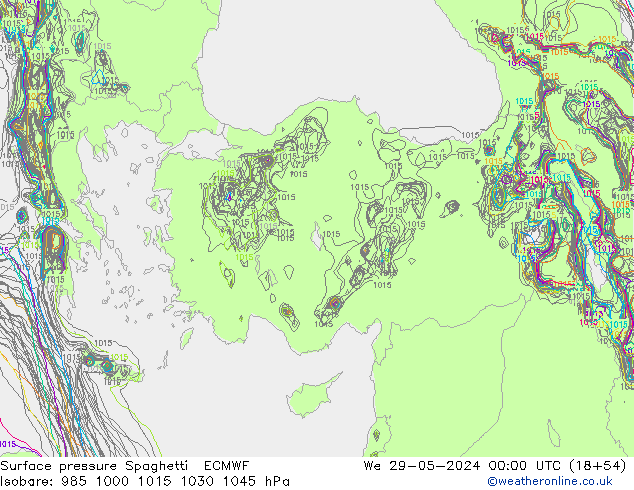     Spaghetti ECMWF  29.05.2024 00 UTC