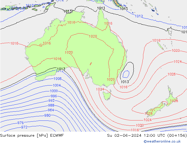 ciśnienie ECMWF nie. 02.06.2024 12 UTC