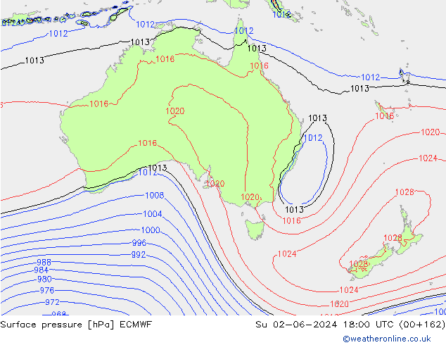 ciśnienie ECMWF nie. 02.06.2024 18 UTC