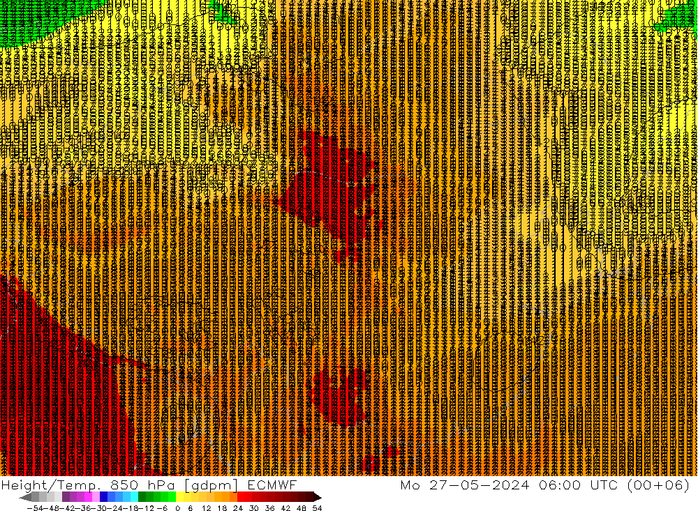 Height/Temp. 850 hPa ECMWF 星期一 27.05.2024 06 UTC