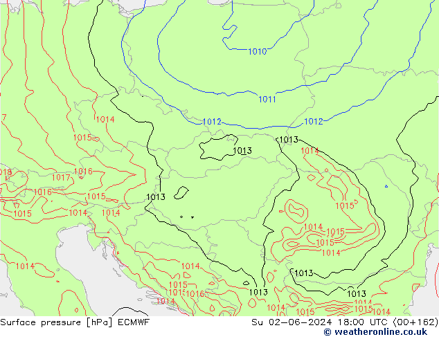 Bodendruck ECMWF So 02.06.2024 18 UTC