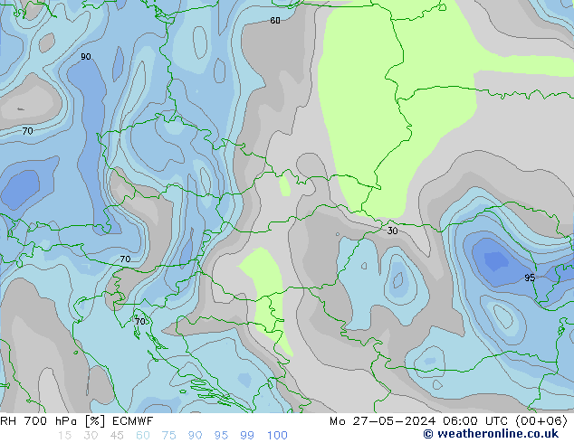 700 hPa Nispi Nem ECMWF Pzt 27.05.2024 06 UTC