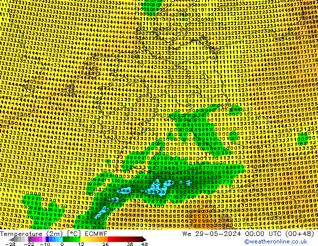 карта температуры ECMWF ср 29.05.2024 00 UTC