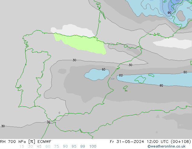 RV 700 hPa ECMWF vr 31.05.2024 12 UTC