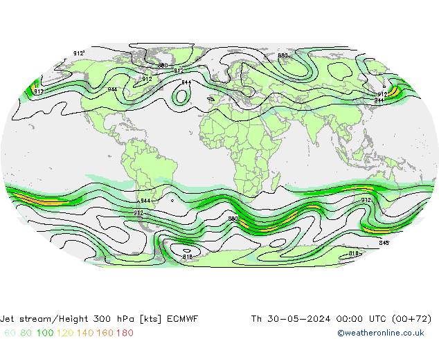 джет ECMWF чт 30.05.2024 00 UTC