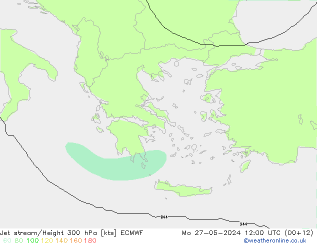 Courant-jet ECMWF lun 27.05.2024 12 UTC