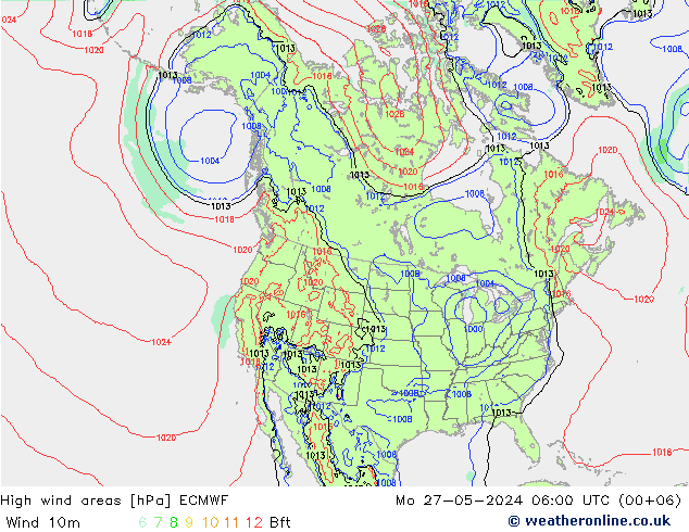 High wind areas ECMWF Po 27.05.2024 06 UTC