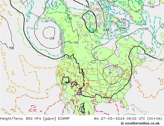 Height/Temp. 850 hPa ECMWF  27.05.2024 06 UTC