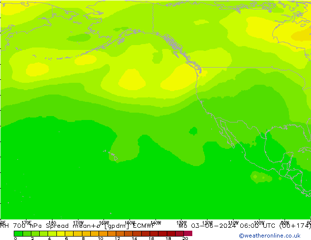 RV 700 hPa Spread ECMWF ma 03.06.2024 06 UTC