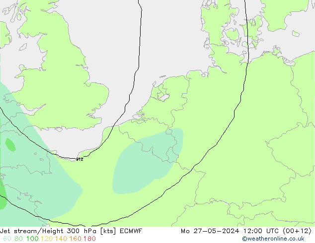 高速氣流 ECMWF 星期一 27.05.2024 12 UTC