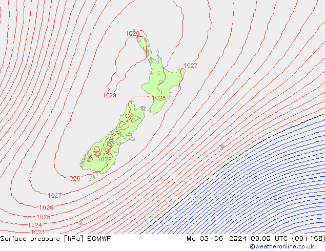 Bodendruck ECMWF Mo 03.06.2024 00 UTC