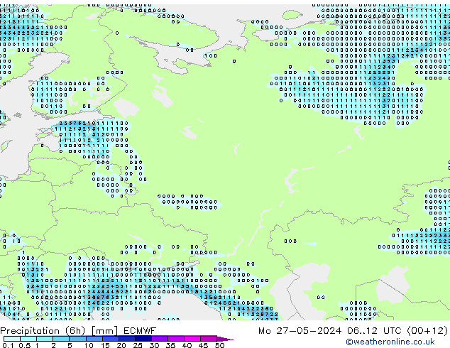 opad (6h) ECMWF pon. 27.05.2024 12 UTC