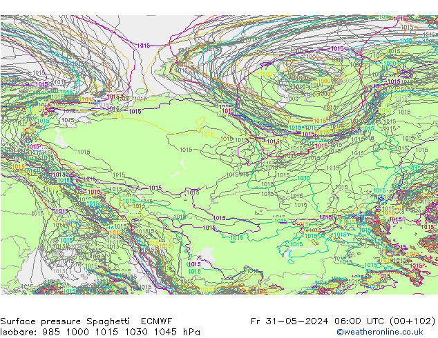     Spaghetti ECMWF  31.05.2024 06 UTC