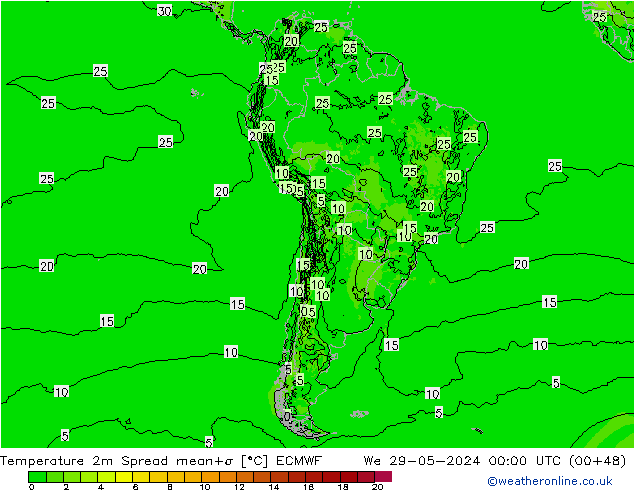     Spread ECMWF  29.05.2024 00 UTC