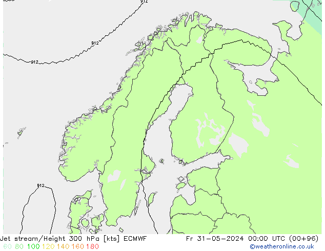 Jet Akımları ECMWF Cu 31.05.2024 00 UTC