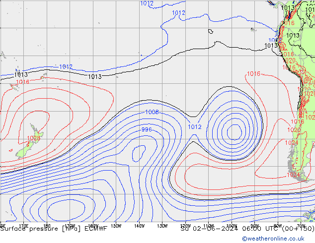 ciśnienie ECMWF nie. 02.06.2024 06 UTC