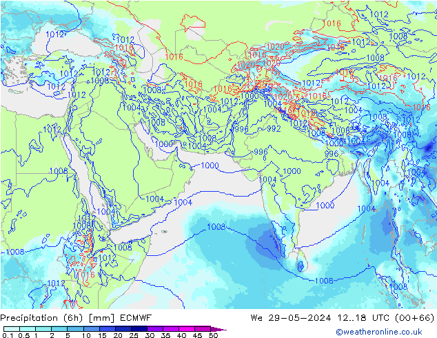 opad (6h) ECMWF śro. 29.05.2024 18 UTC