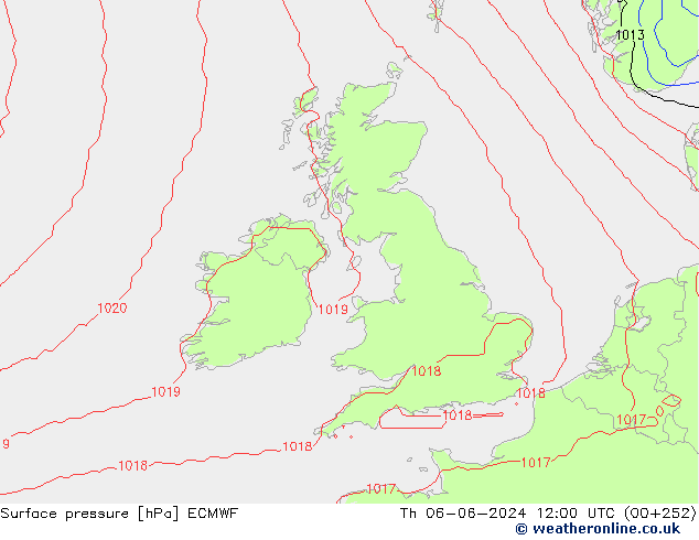 pression de l'air ECMWF jeu 06.06.2024 12 UTC