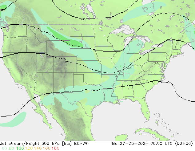 Straalstroom ECMWF ma 27.05.2024 06 UTC