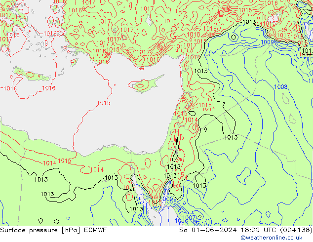 pression de l'air ECMWF sam 01.06.2024 18 UTC